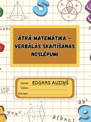 cover image of Ātrā matemātika verbālās skaitīšanas noslēpumi